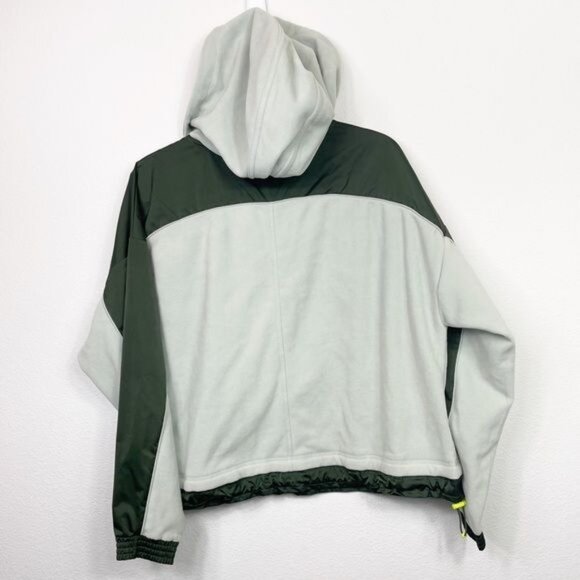 Athleta Zion Microfleece Pullover Half Zip Green Mint Colorblock Size Medium - Picture 5 of 8